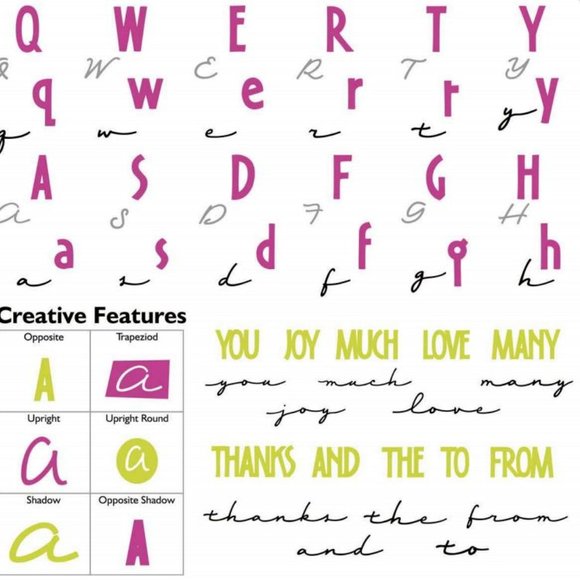 Cricut OPPOSITES ATTRACT font - Picture 9 of 13